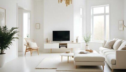 Photo interior modern design room 3d illustration