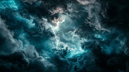 Fototapeta premium Abstract Dark Cloudscape.