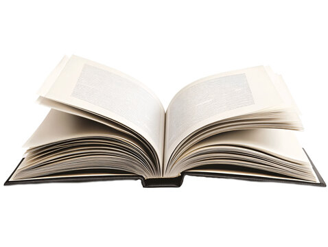 an open book with pages