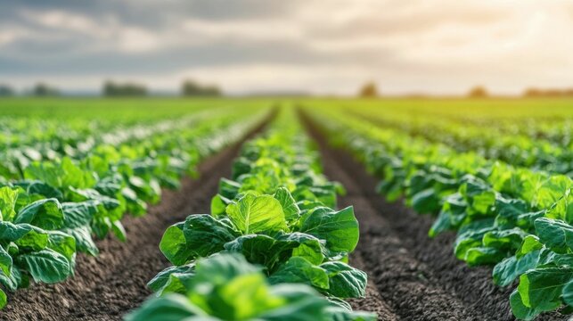 Aerial view of solar panels powering an organic farm showcasing the of renewable energy and sustainable agriculture practices for a eco friendly future