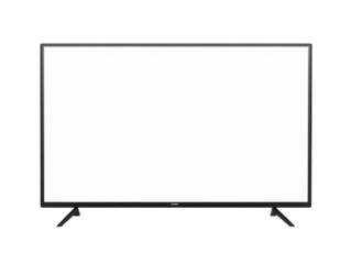 a large screen with a white screen