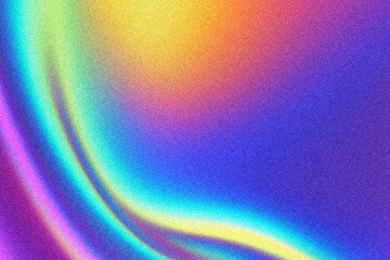  Abstract grainy fluid rainbow gradient background with digital noise texture