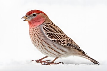 Cassins finch bird on white background, AI Generated