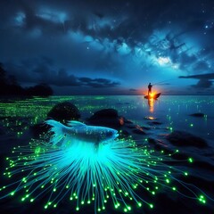 121 Bioluminescent Night Fishing Everything glows in the dark fr