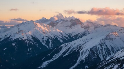 Sunset in the mountains