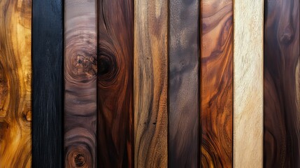 A Close-up View of Different Wood Grain Patterns