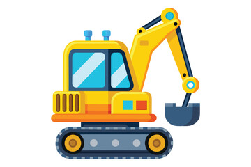 Tractor Vehicle Cartoon Illustrations vector 3.eps