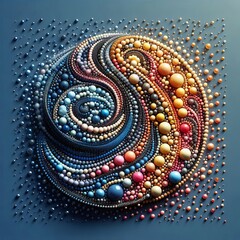 Obraz premium 132 31 Abstract Rhinestones Rhinestones arranged in abstract sha