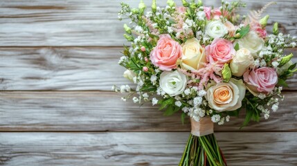 Summery bridal bouquet, a heartfelt gift