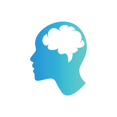 Psychology Logo. Hypnotherapy Logo Design Vector