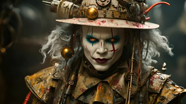 scary clown. Generative Ai
