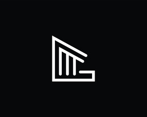 Creative MG logo design vector template
