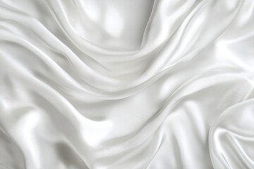 Obraz premium Elegant white satin fabric