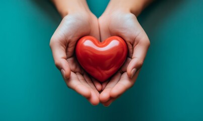 Fototapeta premium Abstract Giving Tuesday Concept: Heartfelt Gratitude and Cultural Inclusivity. Creative Marketing Background for Charitable Campaigns and End-of-Season Promotions. Vibrant 4K Wallpaper Symbolizing Lov