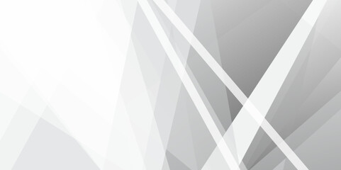 Fototapeta premium Gray abstract gradient HD background with lines. white and grey background. Abstract pale geometric pattern. space design concept. Decorative web layout or poster, banner. Vector illustration.