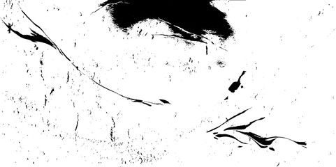 Black and white grunge. Vector monochrome texture. Weathered asphalt surface. Black and white grit trace. Obsolete