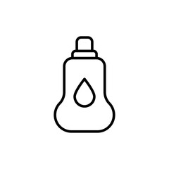 Detergent outline icons, minimalist vector illustration ,simple transparent graphic element .Isolated on white background