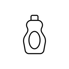 Detergent outline icons, minimalist vector illustration ,simple transparent graphic element .Isolated on white background