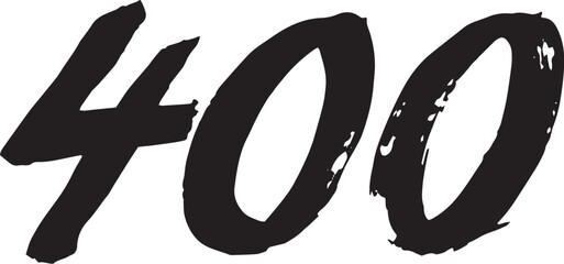 400 brush stroke vector lettering