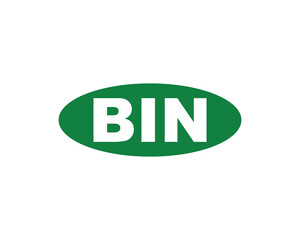 BIN logo design vector template. BIN