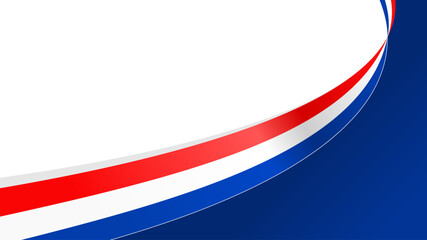 wavy netherlands flag vector background with copy space for text. netherlands national day
