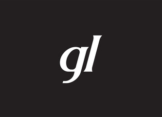 GL letter logo and initial logo design