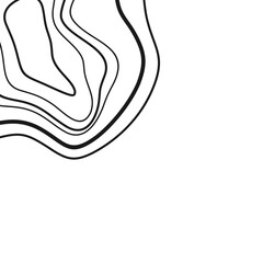 Naklejka premium Topography Line Corner