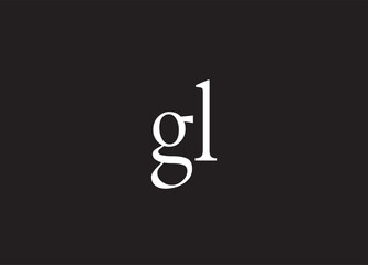 GL letter logo and initial logo design