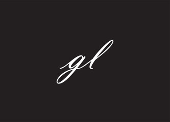 GL letter logo and initial logo design
