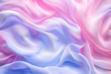 Obraz premium Abstract pastel motion background, creative video with cloth texture movement with delicate colors, dreamy graphic with elegant and luxury style, feminine design for females. Generative Ai