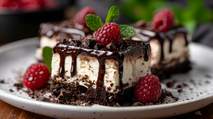 Chocolate Mousse Modern Rooftop View Colorful