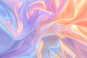 Obraz premium Abstract pastel motion background, creative video with cloth texture movement with delicate colors, dreamy graphic with elegant and luxury style, feminine design for females. Generative Ai