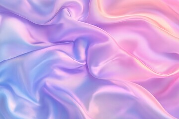 Obraz premium Abstract pastel motion background, creative video with cloth texture movement with delicate colors, dreamy graphic with elegant and luxury style, feminine design for females. Generative Ai