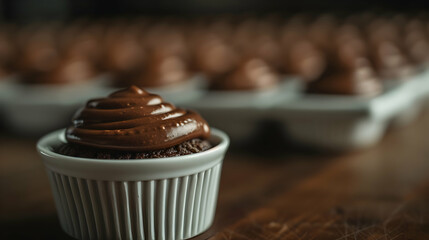 Chocolate Mousse Modern Rooftop View Warm Light