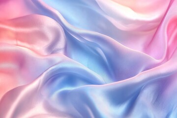 Obraz premium Abstract pastel motion background, creative video with cloth texture movement with delicate colors, dreamy graphic with elegant and luxury style, feminine design for females. Generative Ai
