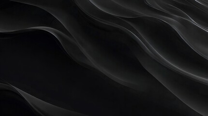 Fototapeta premium An elegant black abstract background with flowing textures, creating a sophisticated and modern visual appeal ideal for various design applications.