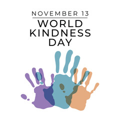 World Kindness Day vector design template good for celebration usage. World Kindness Day design. flat design. eps 10.