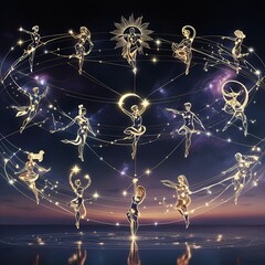The Zodiac Constellation Dance Signs in Celestial Harmony