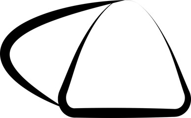 Triangle symbol design. Geometric shape