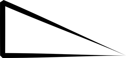 Triangle symbol design. Geometric shape