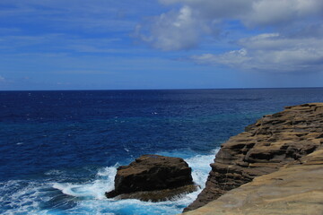 Cliffs of the coast of Hawaii