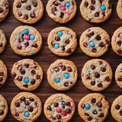 Celebrating National Cookie Day: Abstract Culinary Delight Marketing Background. Vibrant 4K Wallpaper for December Afternoon Tea, Desserts, and Chocolate Indulgence. Creative Design for Cultural Inclu