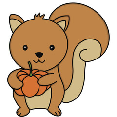 Squirrel fall season 