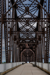 The Big Four Bridge between Jeffersonville and Louisville