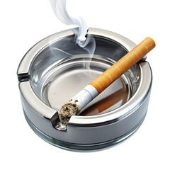 cigarette and ashtray