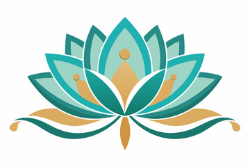 Lotus blossom logo icon vector isolated