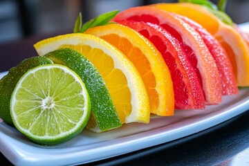 Citrus slices, bright and colorful, zesty tang add a refreshing touch to drinks and dishes