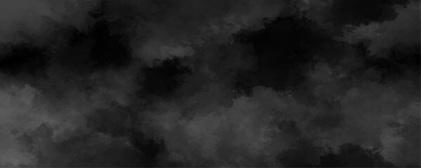 Gray smoke or fog color isolated on transparent dark background. Modern Dark and Dramatic Storm background with gray clouds brush effect realistic fog or mist. Steam Mist Fog and Dust Particles.
