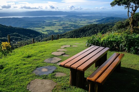 Hilltop scenery, panoramic views, vast horizons invite quiet reflection and awe