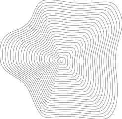 Liquid shape made of lines with blend effect. Modern design